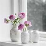 Kähler Omaggio vaser 3-pak højde 8 cm perlemor i vindueskarm - Fransenhome